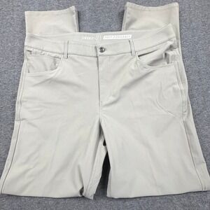 Johnnie-O Prep-Formance Flat Front Cross Country Pants Men 38 X 31 Golf Office